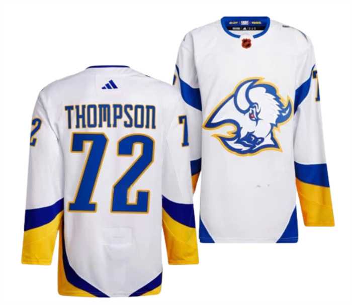 Men's Buffalo Sabres #72 Tage Thompson White 2022-23 Reverse Retro Stitched Jersey Dzhi,We sell and wholesale Men's Buffalo Sabres #72 Tage Thompson White 2022-23 Reverse Retro Stitched Jersey Dzhi on line form chian!